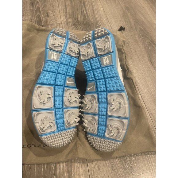 Nike TW '13 Shoe Tiger Woods Mens 8 Photon Dust Iron Grey Golf Spike waterproof - Picture 6 of 9